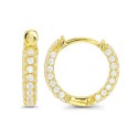 Hoop Earrings in 14K Gold Plated or Sterling Silver Hoop Earrings in 14K Gold Plated or Sterling Silver