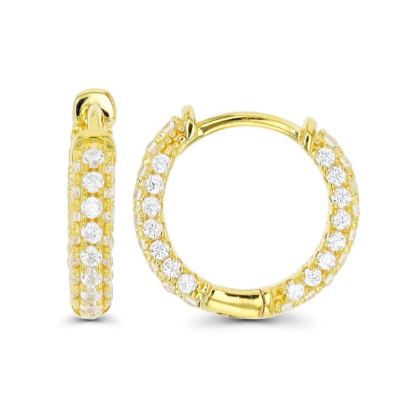 Hoop Earrings in 14K Gold Plated or Sterling Silver Hoop Earrings in 14K Gold Plated or Sterling Silver