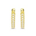 Hoop Earrings in 14K Gold Plated or Sterling Silver Hoop Earrings in 14K Gold Plated or Sterling Silver