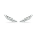 Feather Ear Crawler Earrings in 18k Gold Over Sterling Silver or Sterling Silver Feather Ear Crawler Earrings in 18k Gold Over Sterling Silver or Sterling Silver