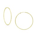 Polished Wire Extra-Large Hoop Earrings, 80mm Polished Wire Extra-Large Hoop Earrings, 80mm