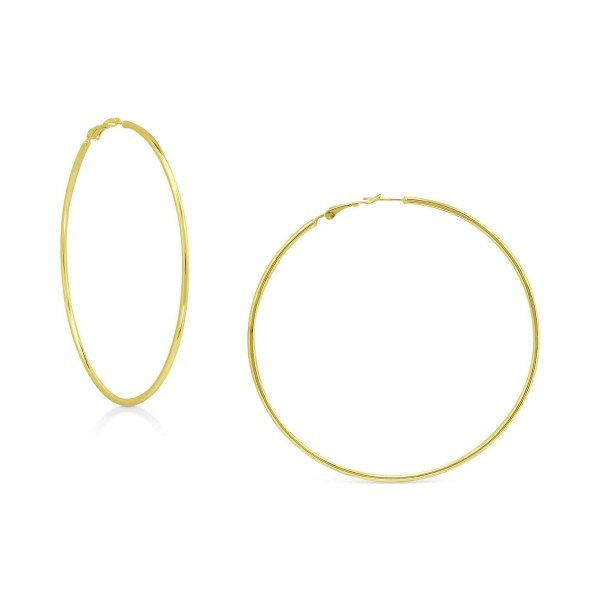 Polished Wire Extra-Large Hoop Earrings, 80mm Polished Wire Extra-Large Hoop Earrings, 80mm