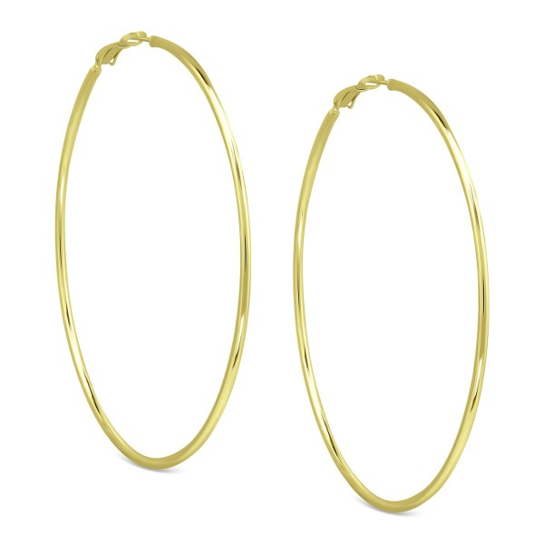 Polished Wire Extra-Large Hoop Earrings, 80mm Polished Wire Extra-Large Hoop Earrings, 80mm