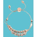 Pavé Beaded Double-Row Slider Bracelet Pavé Beaded Double-Row Slider Bracelet
