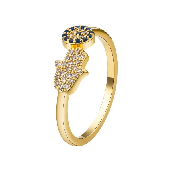 Cubic Zirconia and Blue Ring Cubic Zirconia and Blue Ring
