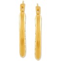 Key Pattern Hoop Earrings in 14k Gold Key Pattern Hoop Earrings in 14k Gold