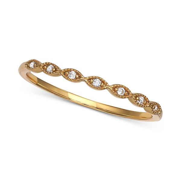 Cubic Zirconia Beaded Band Cubic Zirconia Beaded Band