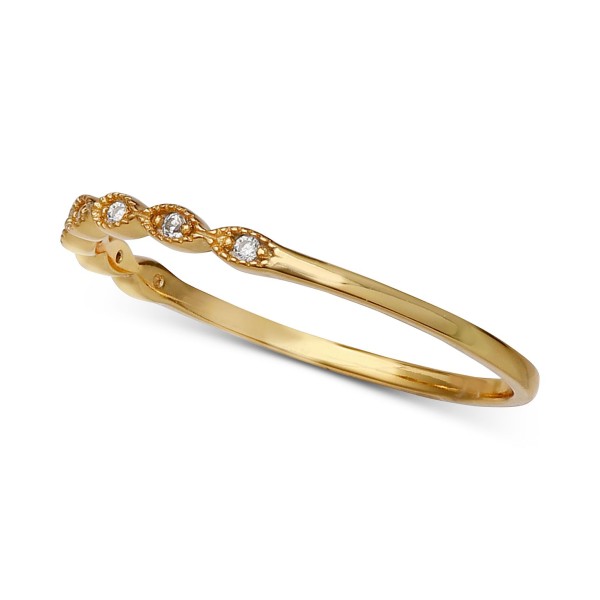 Cubic Zirconia Beaded Band Cubic Zirconia Beaded Band