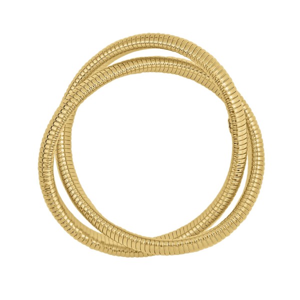Interlocking Double Twisted Stretch Bracelet Interlocking Double Twisted Stretch Bracelet
