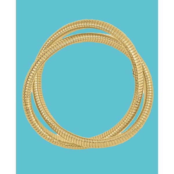 Interlocking Double Twisted Stretch Bracelet Interlocking Double Twisted Stretch Bracelet