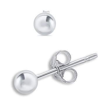 Ball Stud Earrings (6 mm) in Sterling Silver Ball Stud Earrings (6 mm) in Sterling Silver
