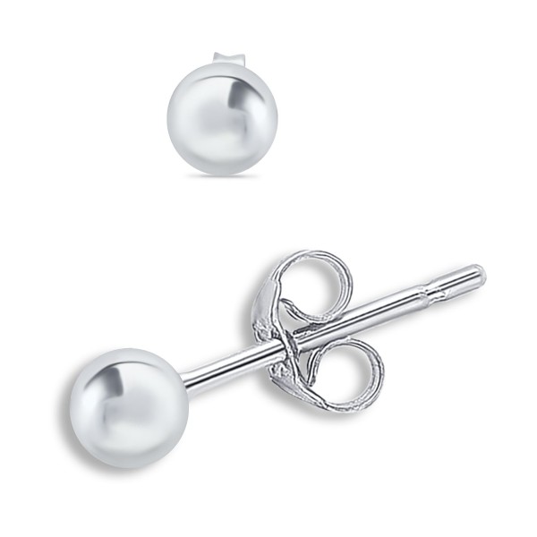 Ball Stud Earrings (6 mm) in Sterling Silver Ball Stud Earrings (6 mm) in Sterling Silver