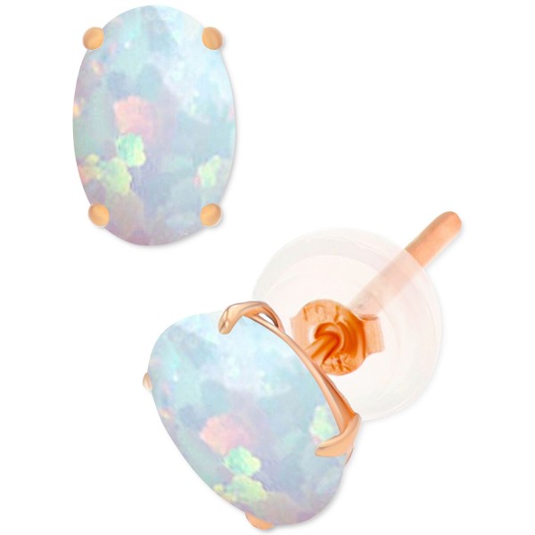 Opal Stud Earrings (3/8 ct. t.w.) in Sterling Silver Opal Stud Earrings (3/8 ct. t.w.) in Sterling Silver