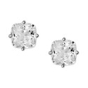 Cubic Zirconia Cushion Stud Earrings in Sterling Silver Cubic Zirconia Cushion Stud Earrings in Sterling Silver