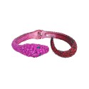 Faux Stone Snake Bangle Bracelet Faux Stone Snake Bangle Bracelet