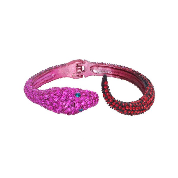 Faux Stone Snake Bangle Bracelet Faux Stone Snake Bangle Bracelet