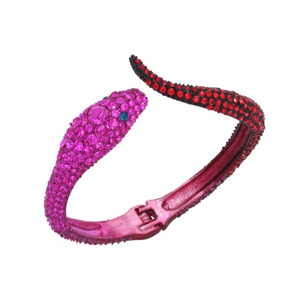 Faux Stone Snake Bangle Bracelet Faux Stone Snake Bangle Bracelet