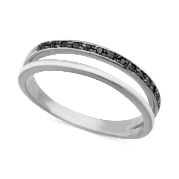 Diamond Split Shank Band (1/10 ct. t.w.) in Sterling Silver Diamond Split Shank Band (1/10 ct. t.w.) in Sterling Silver