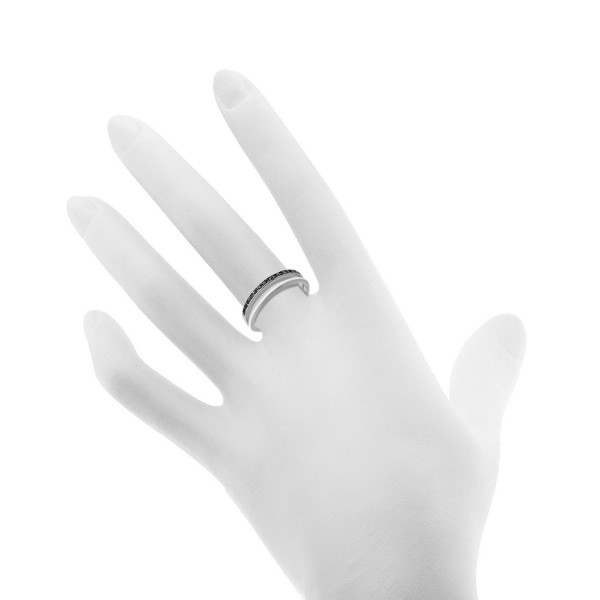 Diamond Split Shank Band (1/10 ct. t.w.) in Sterling Silver Diamond Split Shank Band (1/10 ct. t.w.) in Sterling Silver