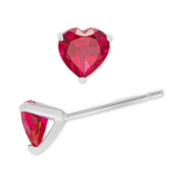 3-Pc. Set Red Spinel Graduated Heart Stud Earrings (1-3/8 ct. t.w.) in Sterling Silver 3-Pc. Set Red Spinel Graduated Heart Stud Earrings (1-3/8 ct. t.w.) in Sterling Silver