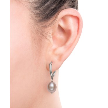 2-Pc. Set White & Pink Cultured Freshwater Pearl (8mm) Drop Earrings in Sterling Silver 2-Pc. Set White & Pink Cultured Freshwater Pearl (8mm) Drop Earrings in Sterling Silver