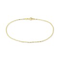 Ankle Bracelet in 18k Gold-Plated Sterling Silver & Sterling Silver Ankle Bracelet in 18k Gold-Plated Sterling Silver & Sterling Silver