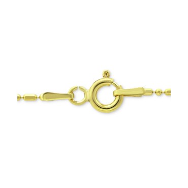 Ankle Bracelet in 18k Gold-Plated Sterling Silver & Sterling Silver Ankle Bracelet in 18k Gold-Plated Sterling Silver & Sterling Silver