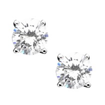 Cubic Zirconia Sterling Silver Stud Earrings Cubic Zirconia Sterling Silver Stud Earrings
