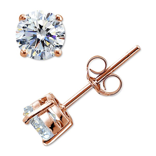 Cubic Zirconia Sterling Silver Stud Earrings Cubic Zirconia Sterling Silver Stud Earrings