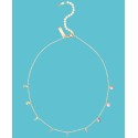 Gold-Tone Pastel Stone Shaky Statement Necklace, 16 Gold-Tone Pastel Stone Shaky Statement Necklace, 16