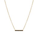 Black Spinel Bar Necklace Black Spinel Bar Necklace