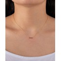 Black Spinel Bar Necklace Black Spinel Bar Necklace