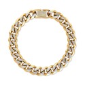 Two-Tone Curb Link Chain Bracelet Two-Tone Curb Link Chain Bracelet