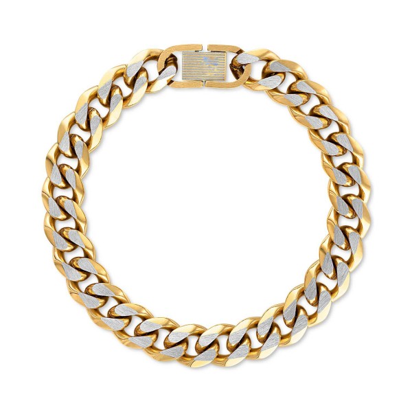 Two-Tone Curb Link Chain Bracelet Two-Tone Curb Link Chain Bracelet