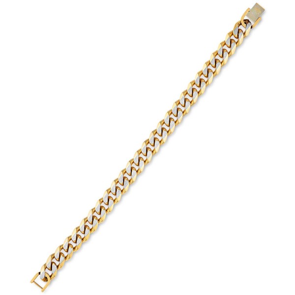 Two-Tone Curb Link Chain Bracelet Two-Tone Curb Link Chain Bracelet