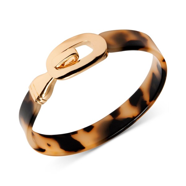 Gold-Tone Tortoise-Look Bangle Bracelet Gold-Tone Tortoise-Look Bangle Bracelet
