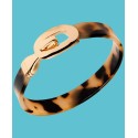 Gold-Tone Tortoise-Look Bangle Bracelet Gold-Tone Tortoise-Look Bangle Bracelet