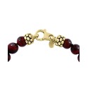 Men's Tiger Eye Bead Bracelet in 18k Gold-Plated Sterling Silver Men's Tiger Eye Bead Bracelet in 18k Gold-Plated Sterling Silver