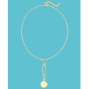 Gold-Tone Twisted Chain Y-Necklace, 17 Gold-Tone Twisted Chain Y-Necklace, 17