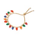 Gold-Tone Multicolor Lightbulb Slider Bracelet Gold-Tone Multicolor Lightbulb Slider Bracelet