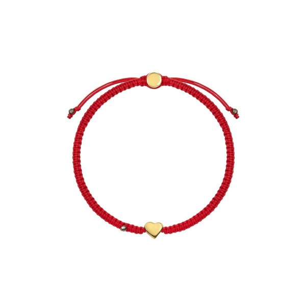 Enchanting Love - Red String Gold Heart Charm Bracelet Enchanting Love - Red String Gold Heart Charm Bracelet