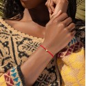 Enchanting Love - Red String Gold Heart Charm Bracelet Enchanting Love - Red String Gold Heart Charm Bracelet