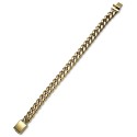 Cuban Link Bracelet in Gold-Tone Ion-Plated Stainless Steel Cuban Link Bracelet in Gold-Tone Ion-Plated Stainless Steel