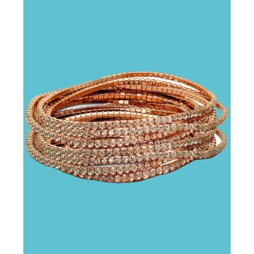 10-Pc. Set Crystal Stretch Bracelets 10-Pc. Set Crystal Stretch Bracelets