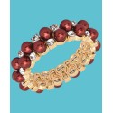 Gold-Tone Crystal & Colored Imitation Pearl Stretch Bracelet Gold-Tone Crystal & Colored Imitation Pearl Stretch Bracelet