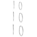 3-Pc. Set Small Endless Hoop Earrings in 10k White Gold 3-Pc. Set Small Endless Hoop Earrings in 10k White Gold