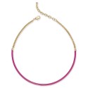 Gold-Tone Color Mixed Chain Collar Necklace, 11-1/2 Gold-Tone Color Mixed Chain Collar Necklace, 11-1/2