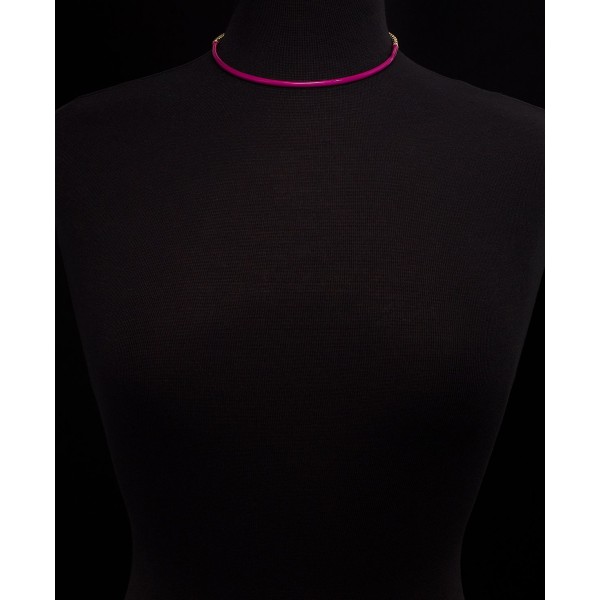 Gold-Tone Color Mixed Chain Collar Necklace, 11-1/2 Gold-Tone Color Mixed Chain Collar Necklace, 11-1/2