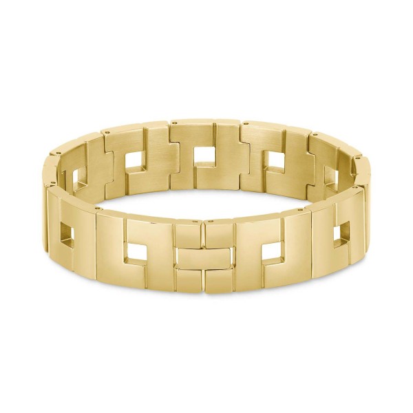 Gold-Tone Stainless Steel Chain Bracelet Gold-Tone Stainless Steel Chain Bracelet