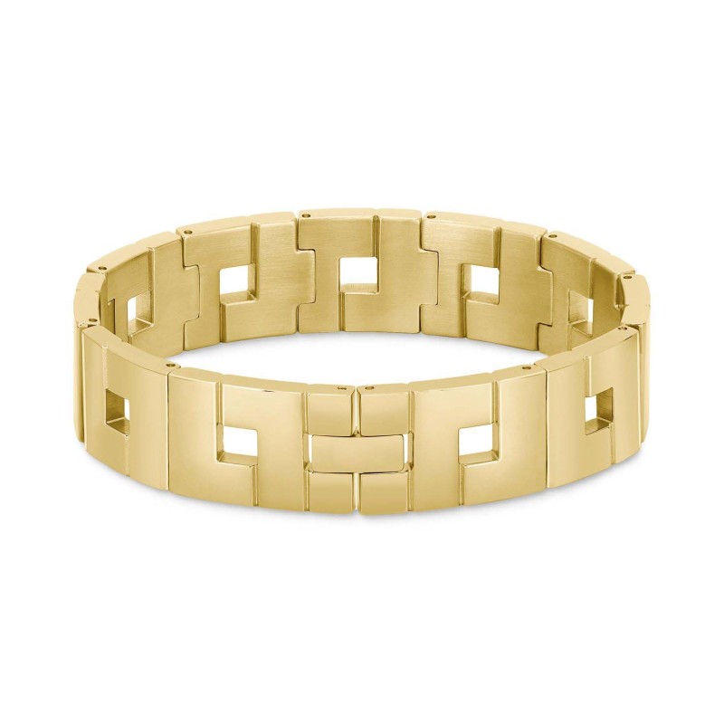 Gold-Tone Stainless Steel Chain Bracelet Gold-Tone Stainless Steel Chain Bracelet